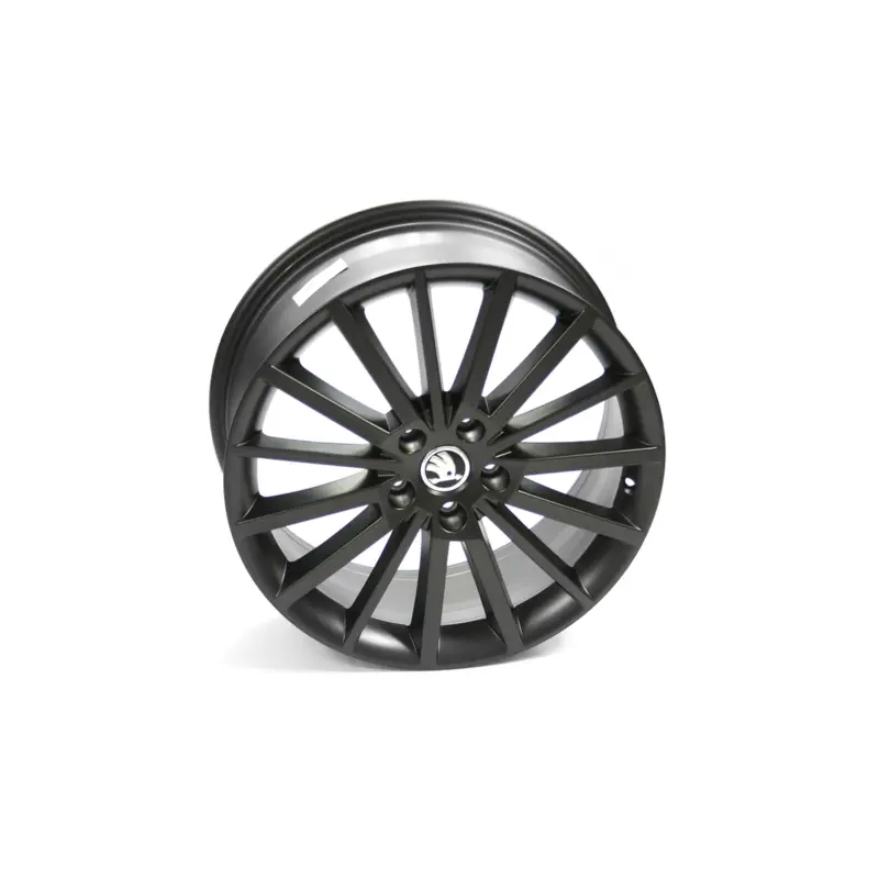Zertifiziert Original Skoda TURINI Aluminiumfelge 18 Zoll Tuning Sport Felge Leichtmetallfelge schwarz-matt