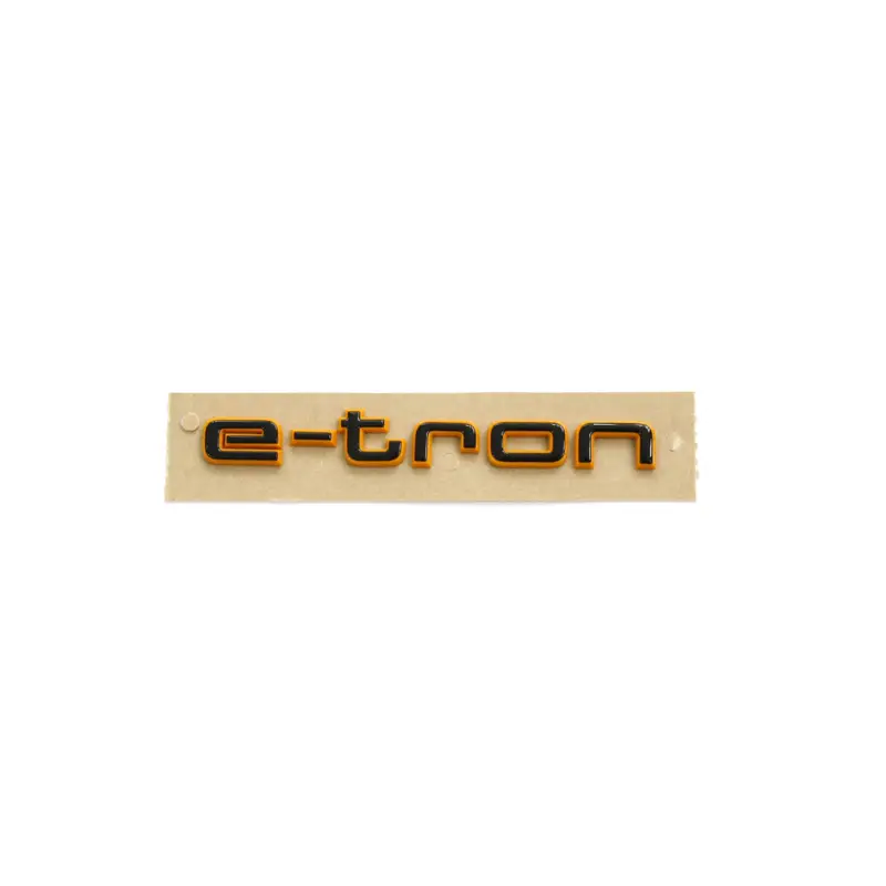 Original Audi e-tron Schriftzug schwarz orange Tuning Exclusive Black Edition Emblem 4KE071807 Ausverkauf