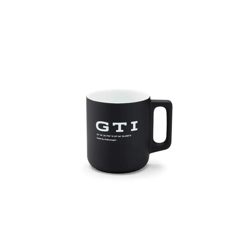 Rabatt Original VW GTI Tasse Porzellan Becher 360ml Kaffeetasse schwarz Accessoires 5HV069601A