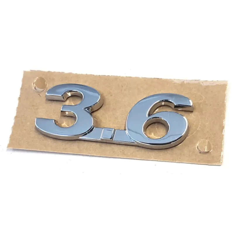 Aktuell Original VW Schriftzug 3.6 Emblem Logo R36 Aufkleber chrom glänzend