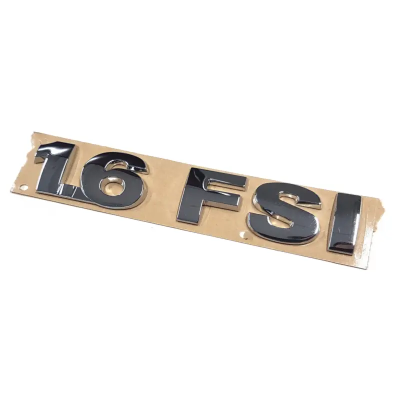 Top-Angebot Original VW Schriftzug 1.6 FSI Emblem Logo Aufkleber chrom glänzend