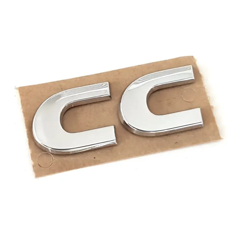 Original VW Schriftzug Volkswagen CC Emblem Logo chrom glänzend 3C8853687D739 Bestpreis