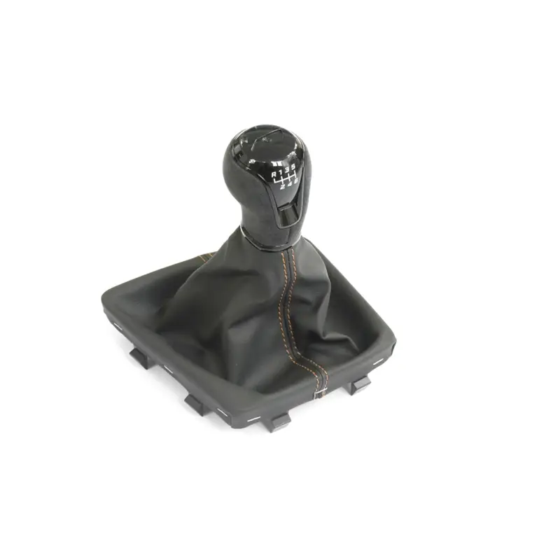 Sale Original Seat Leon (5F) CUPRA R Schaltknauf Abdeckung Alcantara schwarz Kupfer