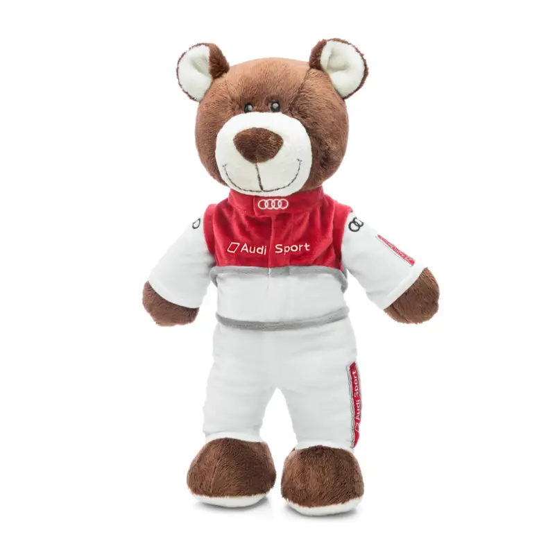 Markenprodukt Original Audi Sport Motorsportbär Bär 40cm Plüschteddy Rennfahrer Stofftier 3201900201