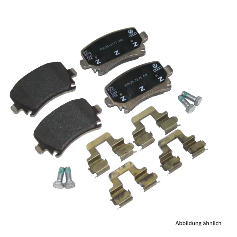Markenprodukt Original Audi Bremsbeläge Hinterachse Bremsen hinten Beläge 8W0698451AF