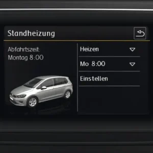 Ausverkauf Original VW Golf Standheizung mit Klimabedienteil 2.0 TSI Benzin GTI Nachrüstung 5G0054965AH