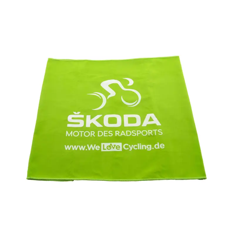 Original Skoda Sporthandtuch Funktionshandtuch 70x40cm Fitnesshandtuch grün Neuheit