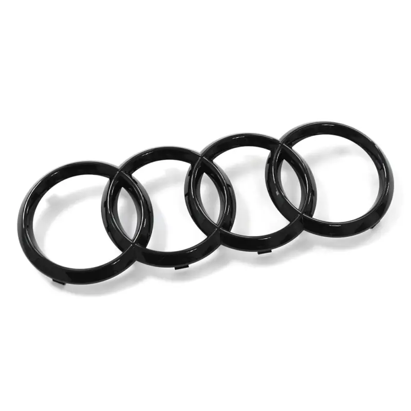 Ausverkauf Original Audi A8 Q8 Zeichen Kühlergrill Ringe Black Edition Emblem Blackline Logo schwarz