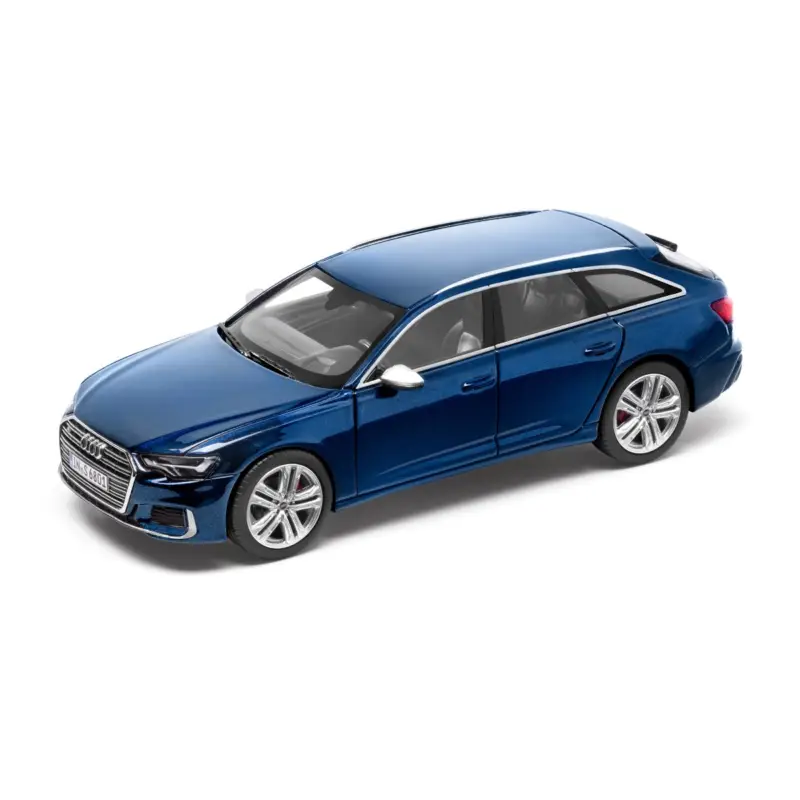 Original Audi Sport Modellauto 1:43 Miniatur S6 Avant blau 5011816231 Markenware