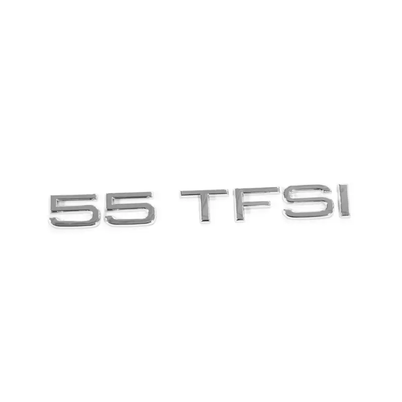 Solange Der Vorrat Reicht Original Audi 55 TFSI Schriftzug hinten Heckklappe Emblem Logo chrom