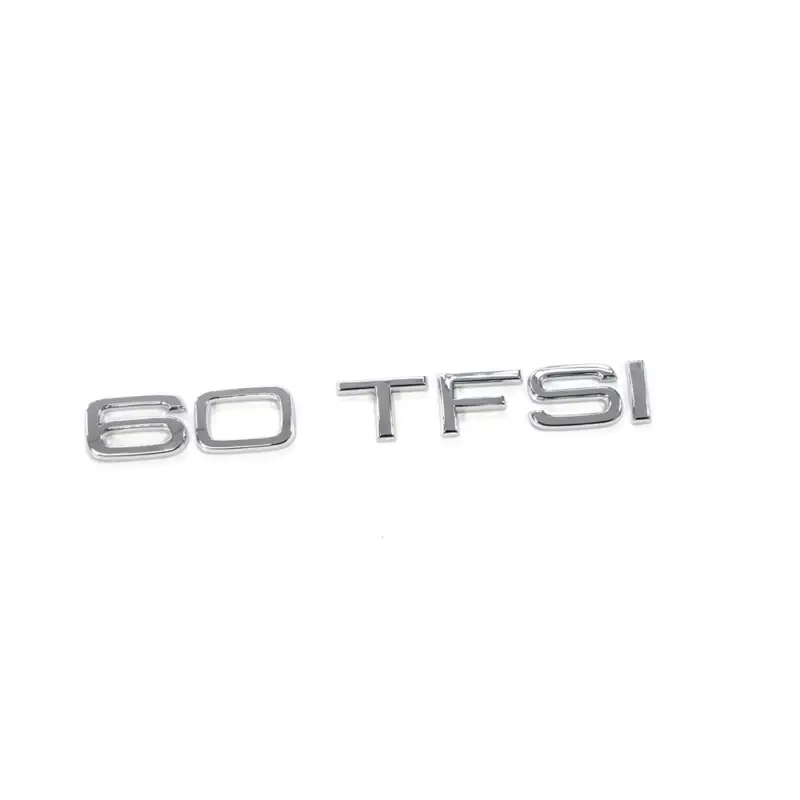 Original Audi 60 TFSI Schriftzug hinten Heckklappe Emblem Logo chrom Solange Der Vorrat Reicht
