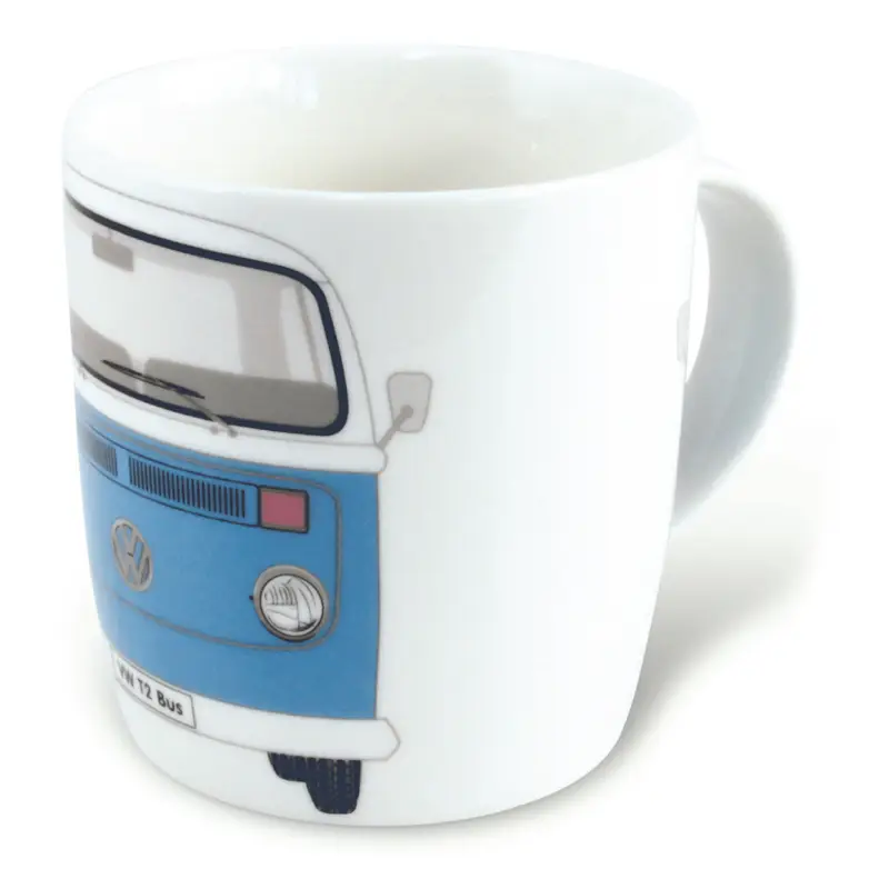 VW T2 Bus Tasse Becher 370ml Kaffeetasse Kaffeebecher weiß/blau T2TA02 Finale Aktion