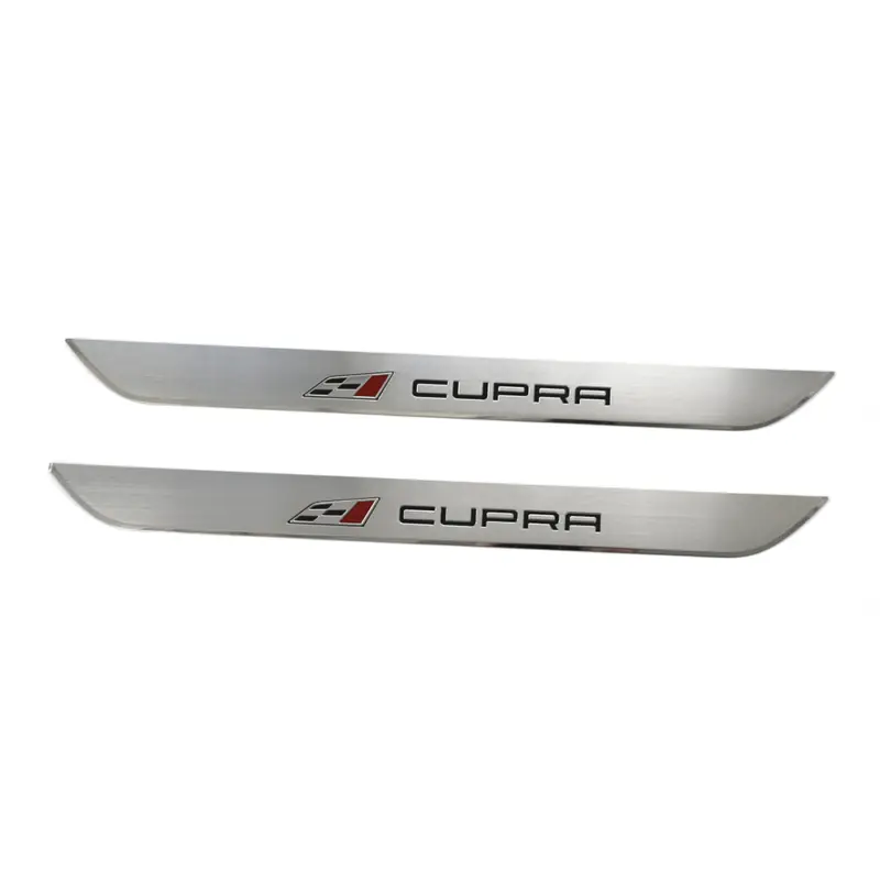 Original Seat Cupra Einstiegsleisten Set vorn Design Leiste aluminium gebürstet Beliebt
