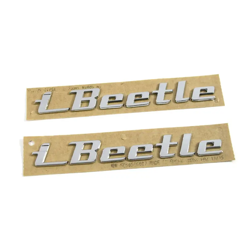 Neue Kollektion Original VW I-Beetle Schriftzug Set seitlich Kotflügel Emblem Logo brilliantchrom