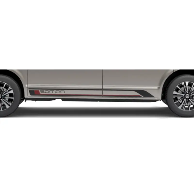 Preisknaller Original VW T6.1 Edition Dekorfolie 6-teilig Folienschriftzug satinschwarz/tornadorot