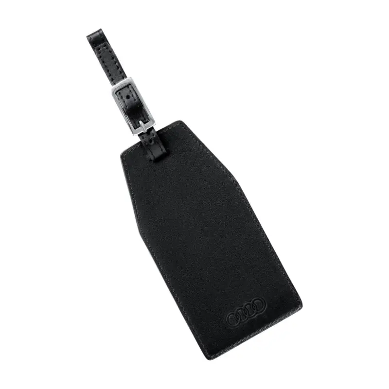 Original Audi Sport Kofferanhänger Tasche Anhänger Leder schwarz 3151900700 Sonderaktion