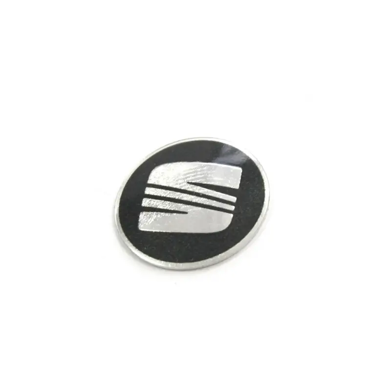 Billig Original Seat Zeichen Emblem Zündschlüssel Funkfernbedienung Logo 14mm chrom blau