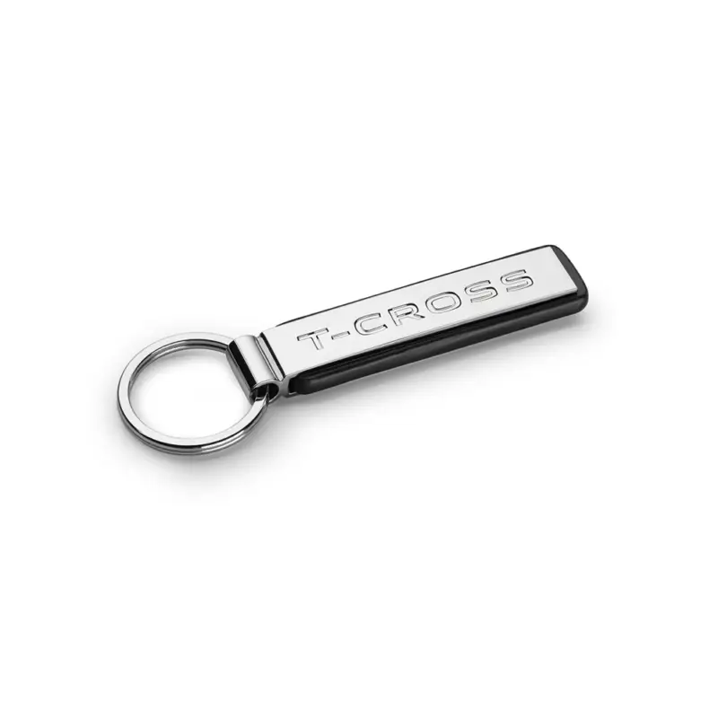 Neue Kollektion Original VW T-Cross Schlüsselanhänger Keyring Metall Anhänger silber schwarz 2GM087010