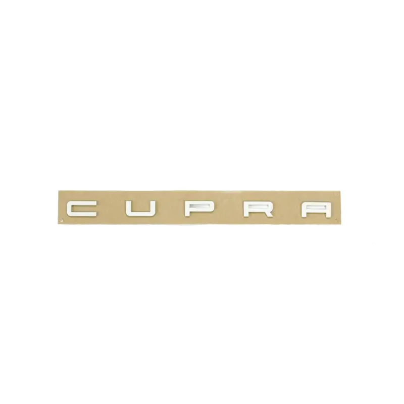 Original Seat Leon (5F) Cupra Schriftzug hinten Heckklappe Tuning Emblem reinweiss Markenware