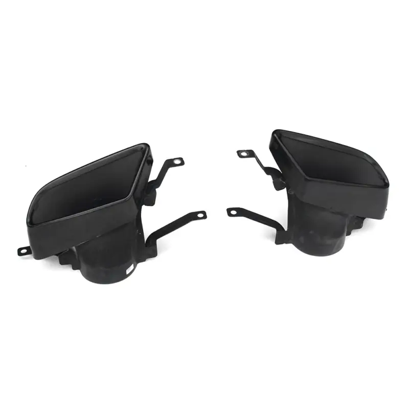 Zertifiziert Original Skoda Octavia III (5E) RS 245 Sport Endrohr Auspuffblenden Set schwarz chrom