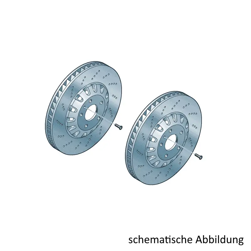 Beliebt Original Audi Bremsscheiben Vorderachse Scheibenbremsen Bremsen 4KE615301