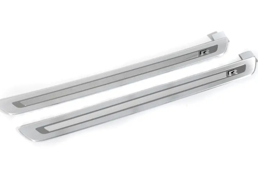 R Einstiegsleisten Set (Golf VI) Aluminium gebürstet Heißes Angebot