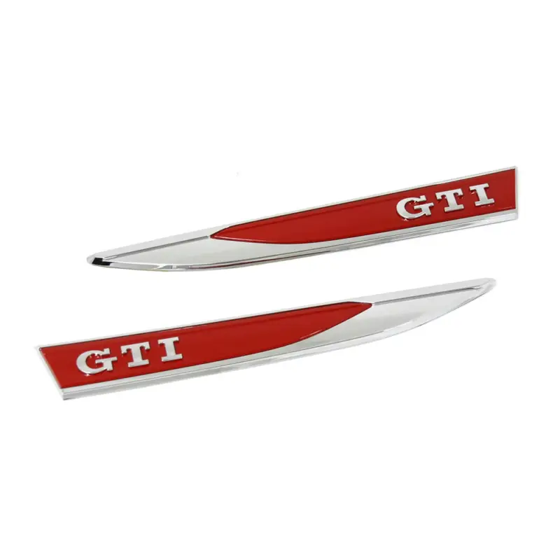 Original VW Polo 6 (2G) GTI Plakette Set seitlich Kotflügel Emblem Tuning Logo Schneller Versand