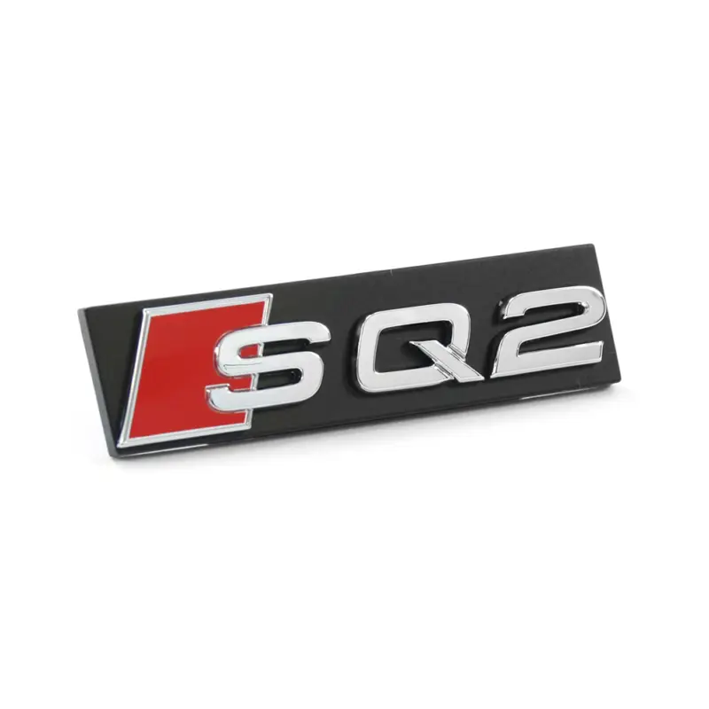 Billig Original Audi SQ2 Schriftzug vorn Kühlergrill Emblem Logo chrom schwarz