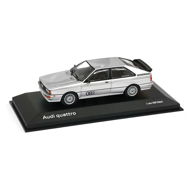 Audi quattro Modellauto 1:43 Miniatur Modell silber A5-5790 Abverkauf