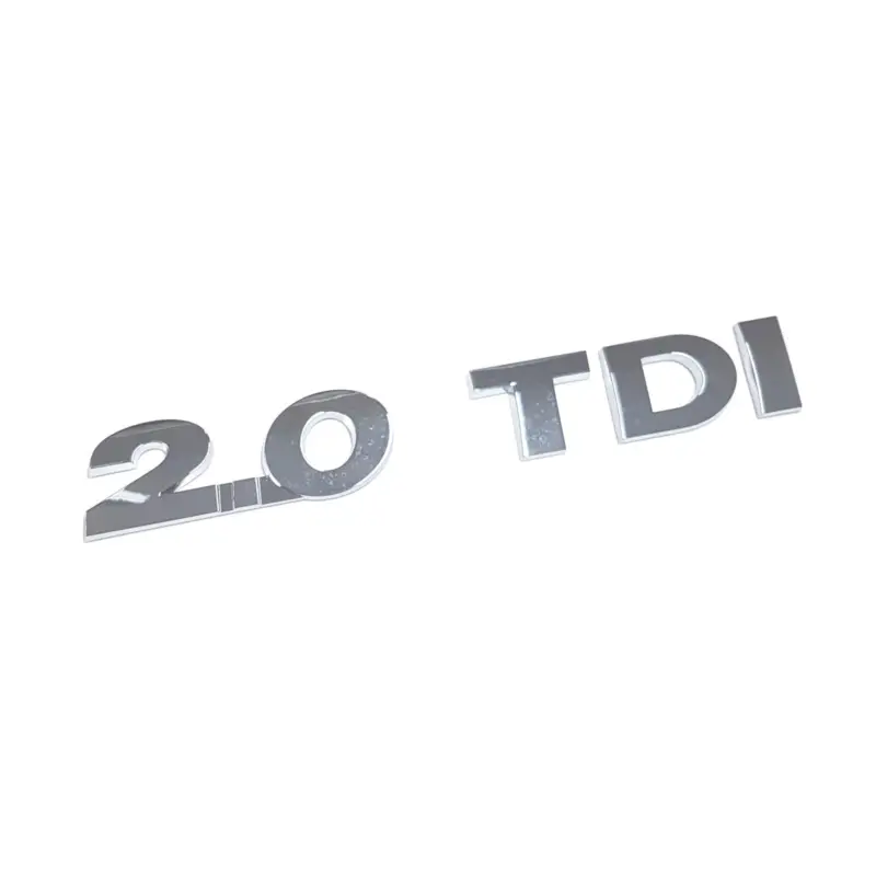 Letzte Chance Original VW Schriftzug 2.0 TDI Emblem Logo Aufkleber chrom glänzend