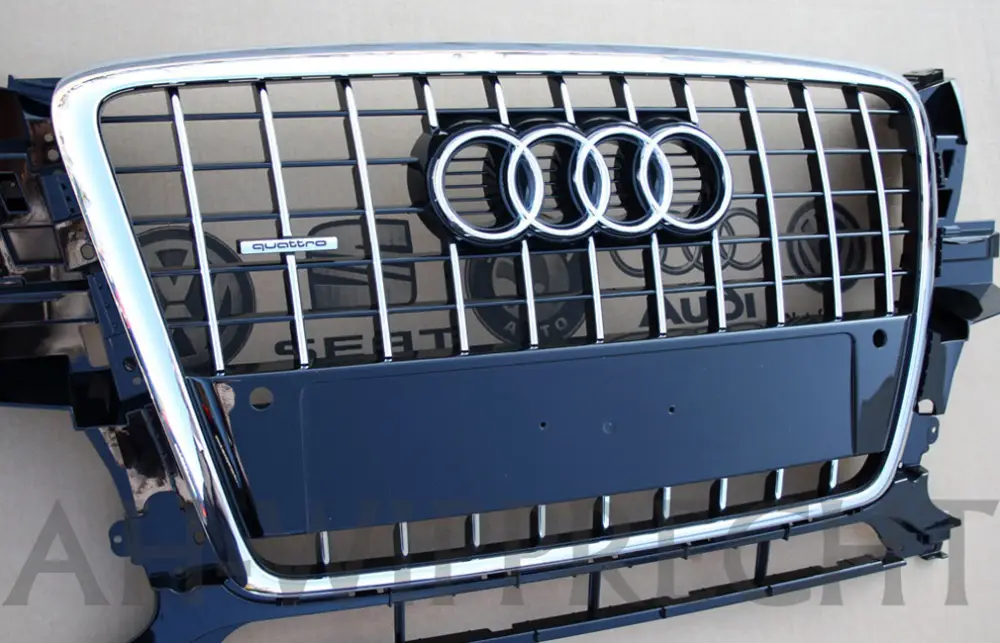 Audi Q5 8R Chromgrill Original Tuning Kühlergrill PDC Klavierlack Chrom Grill Schnäppchen