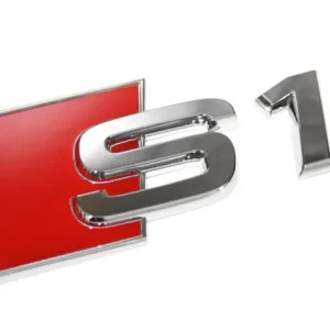 Garantierte Lieferung Schriftzug "S1" Original Audi A1 8X Emblem Tuning Heck Plakette Chrom