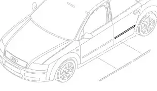 Türleiste, hinten (Audi A4 8E) Kracherpreis