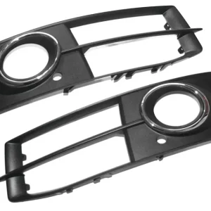 Nur Heute Luftführungsgitter-Set Original Audi A6 S6 4F S-Line Exterieur Tuning Satinschwarz/Chrom