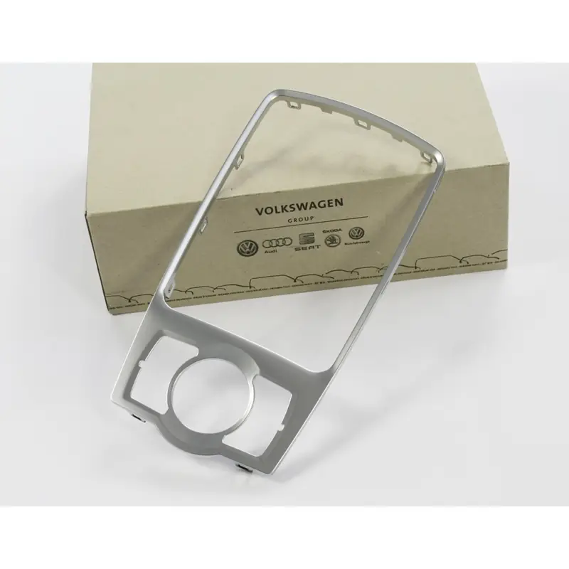 Zertifiziert Original Audi Q7 (4L) Alu Halterahmen Schaltknauf Blende Mittelkonsole