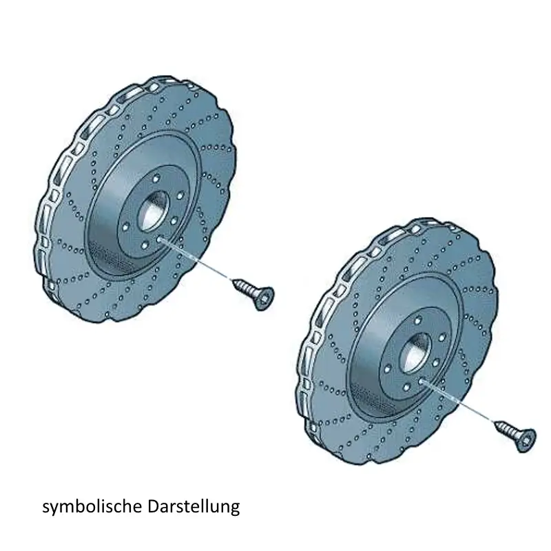 Zertifiziert Original Audi Bremsscheiben RS4 Bremsen Hinterachse gelocht 8K0615601G