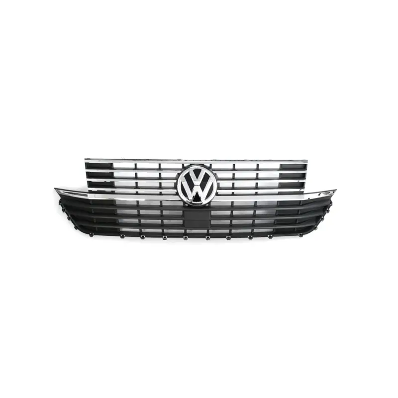 Neu Im Sortiment Original VW T6.1 Multivan Camper Kühlergrill schwarz chrom Grill Facelift Zierleisten Frontgrill