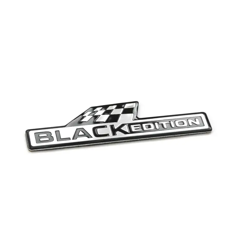 Original Skoda Black Edition Dekorfolie B-Säule Schriftzug Logo Emblem chrom Begrenztes Angebot