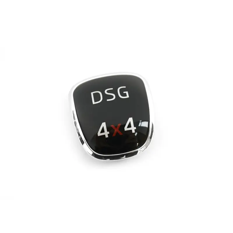 Jetzt Bestellen Original Skoda 4x4 Plakette Schaltknauf DSG Blende Clip chrom schwarz