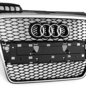 Bestpreis Audi A4 B7 RS4 Waben Kühlergrill alu/schwarz