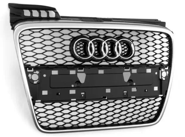 Bestpreis Audi A4 B7 RS4 Waben Kühlergrill alu/schwarz