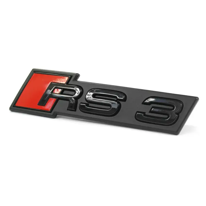 Geprüft Original Audi RS3 (8V) Schriftzug Kühlergrill Tuning Emblem Exclusive Black Edition Logo
