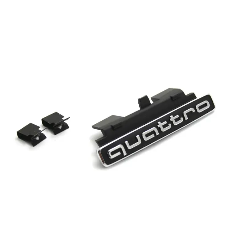 Audi Q5 8R quattro Schriftzug vorn Original Kühlergrill Logo Emblem schwarz Highlight