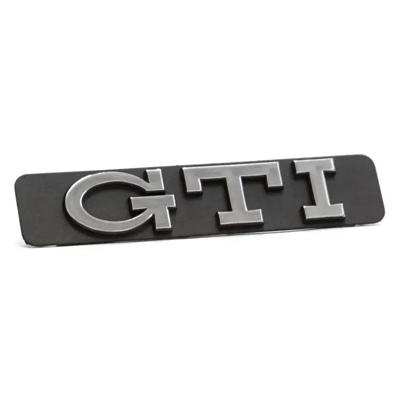 Schnäppchen Original VW Golf 3 GTI Schriftzug seitlich Emblem chrom/schwarz 1H6853714CZ10