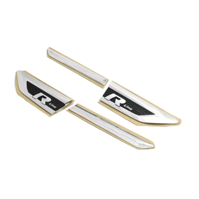 Preiswert VW Tiguan II MQB R-Line Schriftzug Set Original Emblem chrom Kotflügel links + rechts