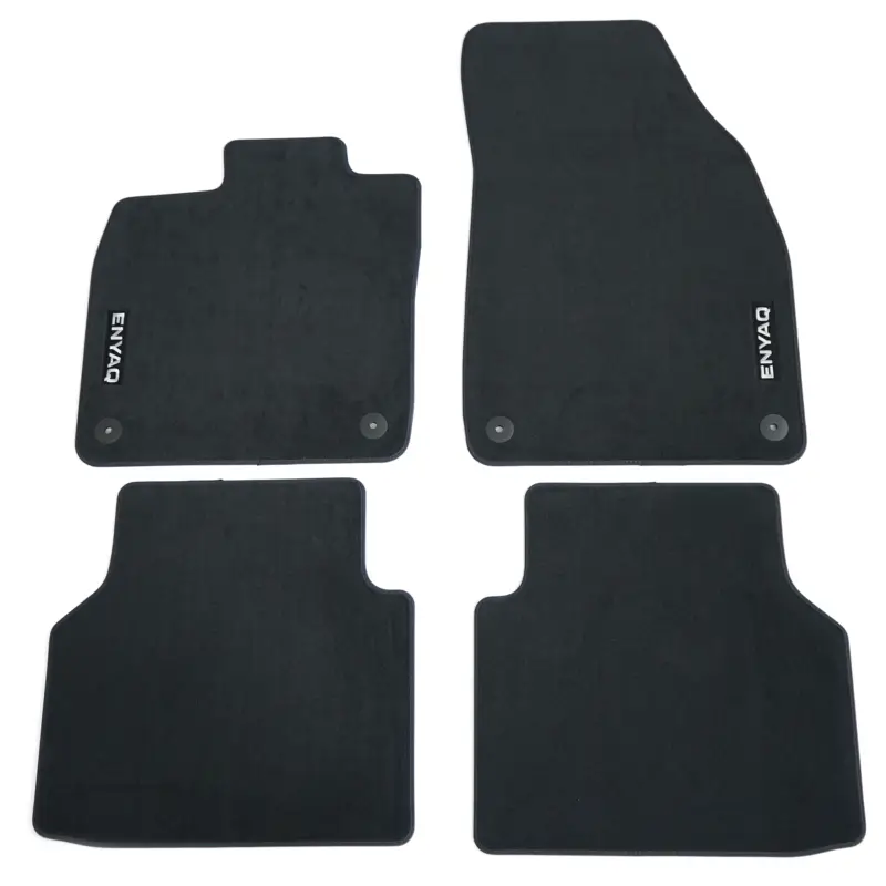 Expressversand Original Skoda Enyaq Prestige Textilfußmatten Stoffmatten Premium schwarz 5LG061404