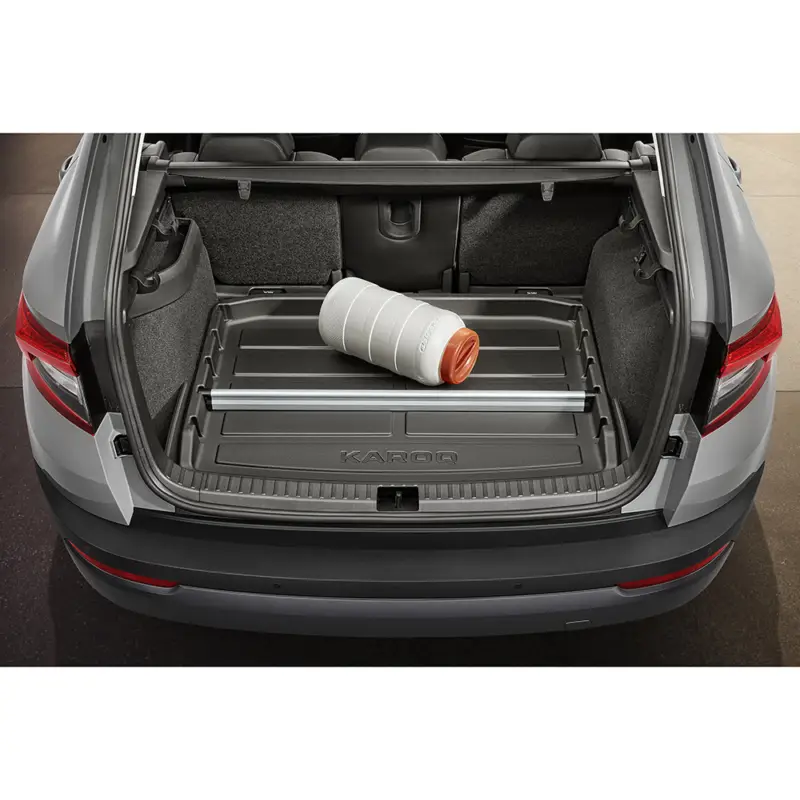 Abverkauf Original Skoda Karoq Kunststoffwanne Kofferraumwanne Gepäckraumwanne 57A061162