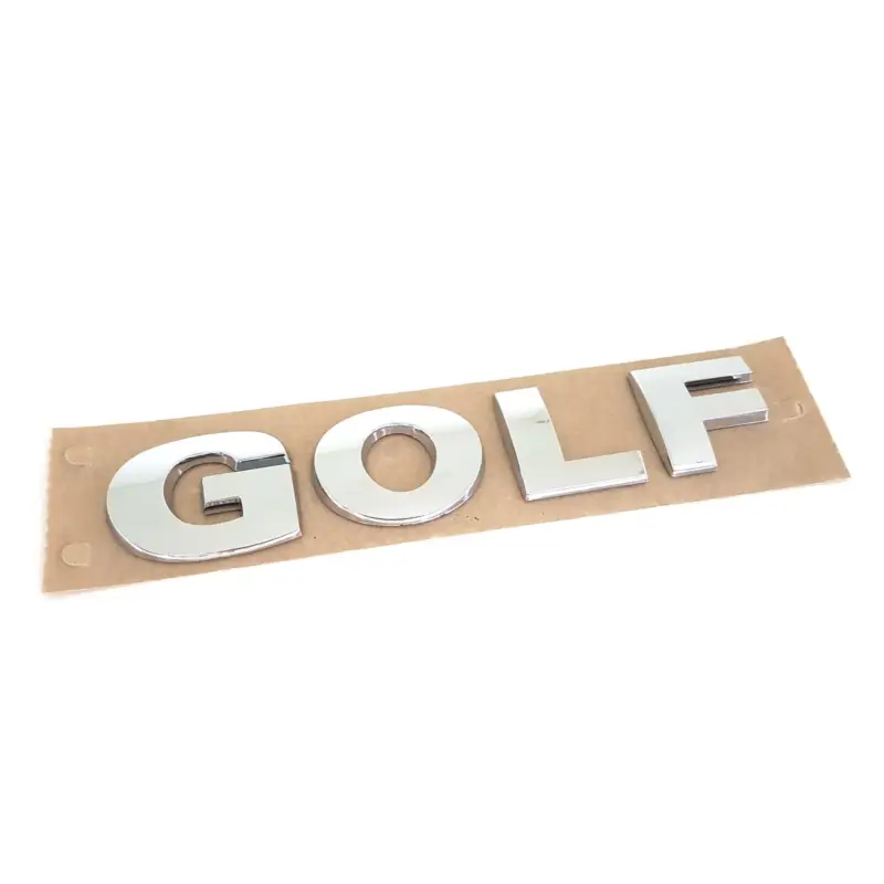 Versand Am Gleichen Tag Original VW Schriftzug GOLF Emblem Logo Aufkleber chrom glänzend 1J6853687739