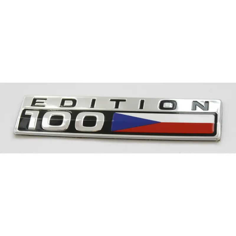 Original Skoda Edition 100 Dekorfolie Schriftzug Kotflügel Logo Emblem alu Neue Ware