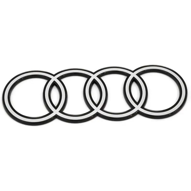 Super-Preis Original Audi Zeichen Heckklappe Ringe zweidimensional Emblem Logo weiß 85E85374290A
